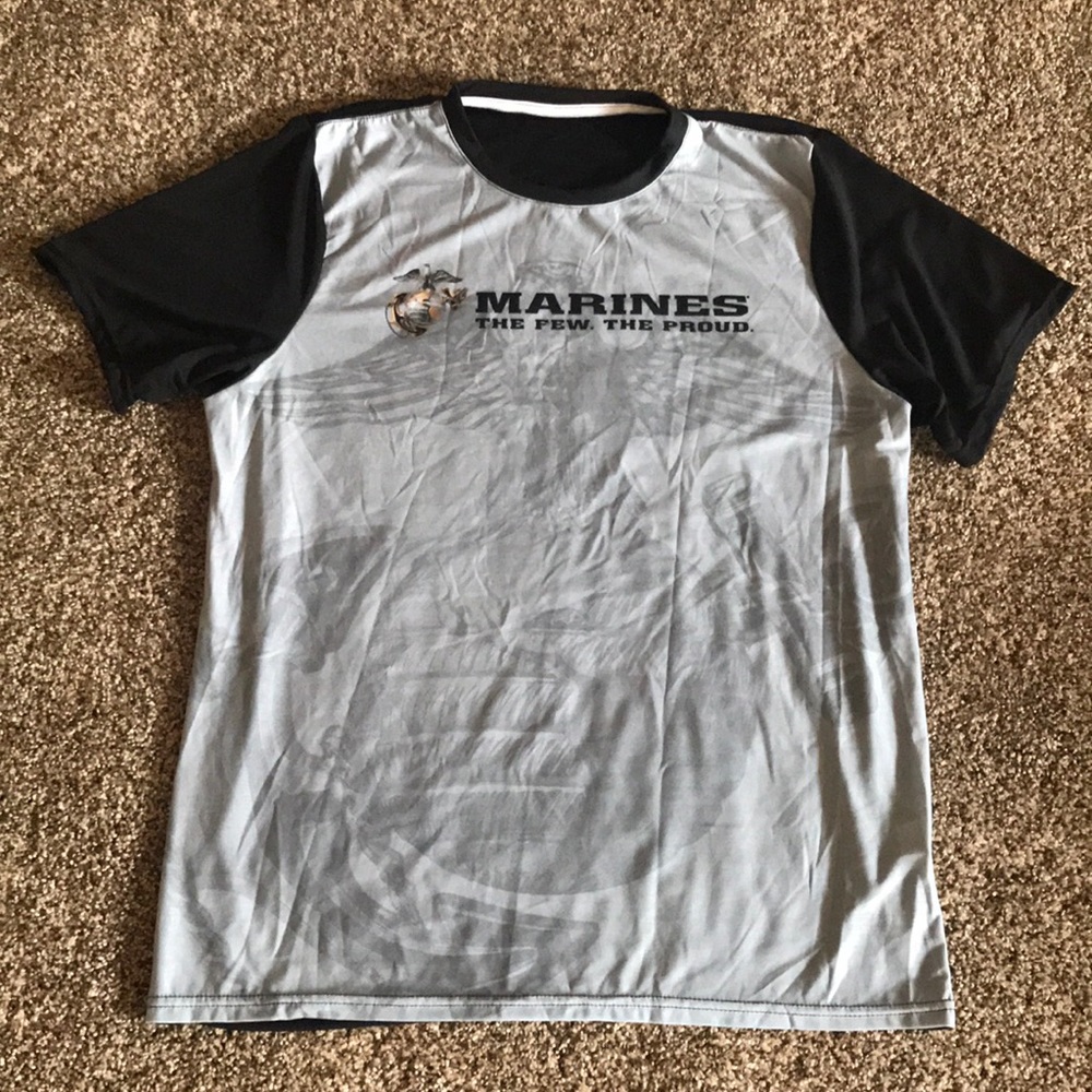 Men’s Large Marine Corp T-shirt. Sublimated.